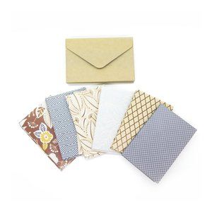 18 MINI Note Cards with Kraft Envelopes , 2.5x3.75